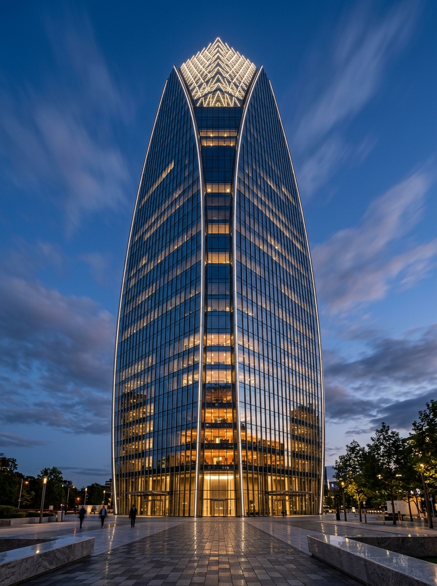 Finished High-Rise Architectural Façade