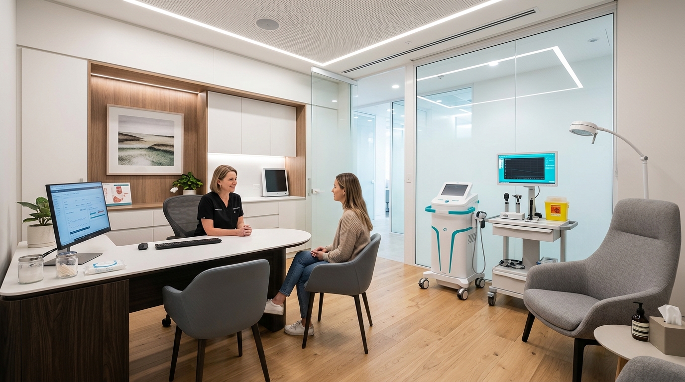 Aura Health Consultation Suite & Diagnostic Hub
